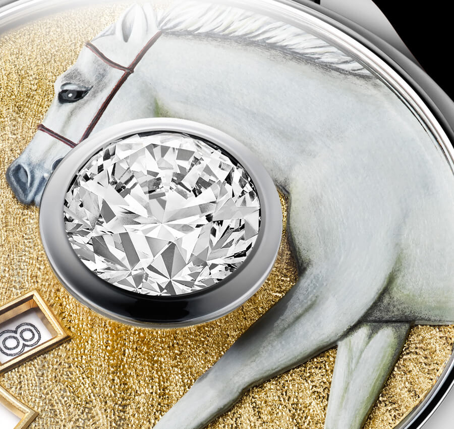 Engraved and Painted Horse